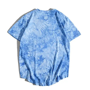 Camisetas de Cuello Redondo para Mujer, Lavadas con Ácido, Cómodas, Casuales, de Manga Corta, Personalizadas, Estampadas, de Color Liso - Product Image 2
