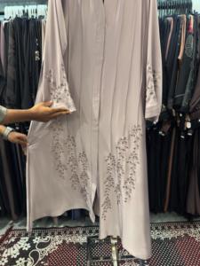 Offre Spéciale – Abaya Modeste de Dubaï à Manches Longues, Ornée de Perles et de Paillettes, Faite à la Main, Traditionnelle, pour Mariage, en Polyester Respirant, Col en V pour Femme - Product Image 1