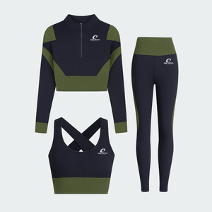 Conjuntos de ropa deportiva para mujer OEM ODM: Top de yoga de cintura alta, suave como la mantequilla, sostenible, con sujetador de soporte para Pilates y entrenamiento. - Product Image 4