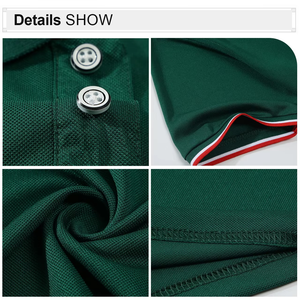 T-shirt en piqué de coton respirant, coupe ajustée, polo pour homme, style décontracté chic, vêtements d'été, vente en gros de polos unis - Product Image 6