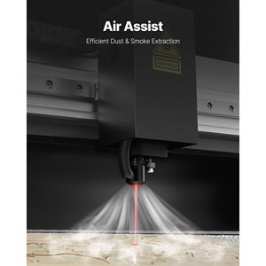 Máquina de Grabado y Corte Láser CO2 de Escritorio de 55W, 20 x 12 Pulgadas, con Cámara de 16MP, Bomba de Agua, Eje Rotatorio - Product Image 6