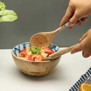Tazones Desechables Modernos para Ensalada, Hechos a Mano, de Madera de Mango y Acacia, Vajilla para Fiestas, Precio de Fábrica al por Mayor - Product Image 2