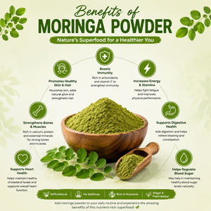 Poudre de feuilles de Moringa séchées 100% naturelle OEM 100g, poudre de Moringa Oleifera de qualité supérieure, moutonnée finement, sans conservateurs, sans additifs - Product Image 5