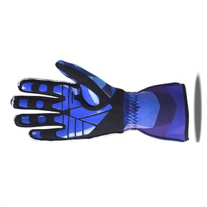 Guantes de Carreras de Invierno, Dedos Completos, Poliéster y Algodón, Ligeros, Impermeables, Cierre de Gancho y Bucle, Antideslizantes, Impresión por Sublimación, Azules - Product Image 4