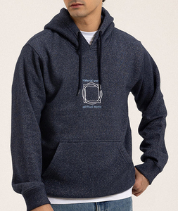 Sweat-shirt à capuche classique pour homme, style streetwear, personnalisé OEM, imprimé, en mélange de coton et polaire, avec poche kangourou, style hiver - Product Image 1