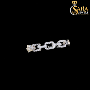 <b>Top</b> Selling 925 Sterling <b>Silver</b> Eternity Band Ring With Cubic Zirconia Geometric Design For Women Available For Sale - Product Image 3