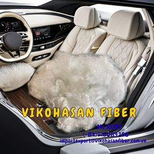 Vikohasan 15D HD Blanc 100% Fibre de Polyester Courte Douce Creuse Non-Siliconée pour Rembourrage Intérieurs de Voiture Filé à la Machine Recyclé - Product Image 3