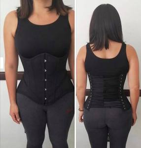 Corsé rojo para mujer con cierre de gancho y ojal, faja moldeadora de control firme para uso diario - Product Image 2