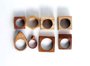 Anneau de serviette rond en bois fait main de qualité supérieure, cadeau de Noël très demandé, décoration de table, porte-serviettes de la plus haute qualité - Product Image 6