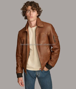 Chaquetas de cuero de vaca para hombre, chaquetas de cuero de calidad superior, transpirables, personalizadas para motocicleta, chaquetas de cuero genuino para hombre - Product Image 5