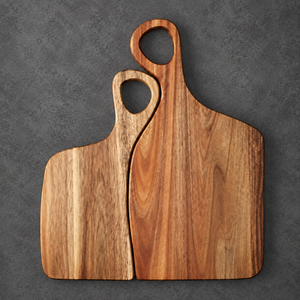 Planche à découper rectangulaire en bois massif avec une surface de découpe étendue pour la restauration et la cuisine - Product Image 2