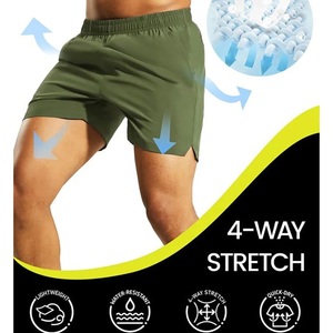 Pantalones Cortos Deportivos de Algodón Twill de Doble Cara, Secado Rápido, Transpirables, con Bolsillo Interior, Logotipo y Diseño Personalizados, para Deportes al Aire Libre y Fitness - Product Image 6