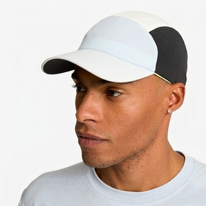 Sporty Men's Breathable Polyester <b>Baseball</b> <b>Cap</b> White Black 56-58CM Spring Summer Casual Hat - Product Image 1