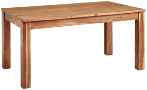 Table de salle à manger extensible en bois d'acacia massif, forme rectangulaire, taille personnalisée, finition brune, pieds pliants, durable, pour la maison, la cuisine, le restaurant - Product Image 4