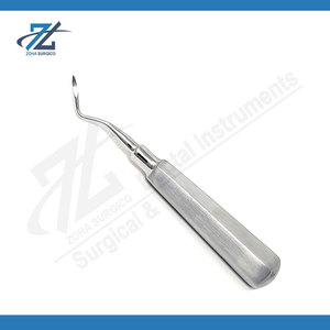 Élévateur dentaire courbé en acier inoxydable de haute qualité, instruments chirurgicaux dentaires pour l'extraction dentaire, fabricant Pakistan - Product Image 2
