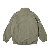 Ensemble de survêtement coupe-vent personnalisé en nylon pour homme : veste de sport zippée et pantalon coupe-vent pour l'entraînement
