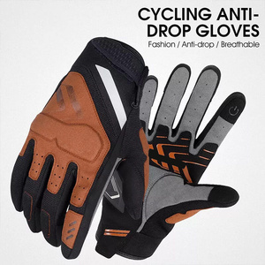 Motorcycle Cycling Gloves Touch Screen Sports Full Finger Cycling Gloves Best Material Riding Gloves With <b>Foam</b> <b>Padded</b> - Product Image 2