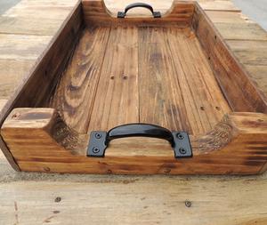 Agate Plateau de service décoratif personnalisé Plateau de petit-déjeuner en bois de bambou avec poignées GM Impex Bois d'acacia pour servir du café et du thé - Product Image 3