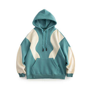 Hoodie Premium Color Block en Coton Molletonné, Coupe Couture, Style Streetwear, Personnalisable, Fabricant OEM de Vêtements en Gros - Product Image 1