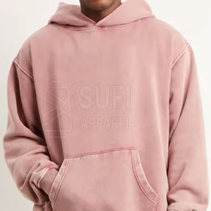 New Arrival Best Selling Acid Wash Hoodies 100% Cotton Winter Casual Solid Comfortable Fleece <b>Pullover</b> <b>for</b> Everyday Wear <b>for</b> <b>Men</b> - Product Image 4