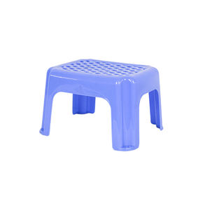 Taburete Bajo Moderno de Plástico con Patrón Ovalado, Taburete de Baño Resistente de PP - Product Image 2