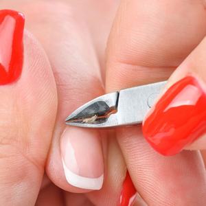 Pinza para cutículas de uñas de 5 "Punta de 16mm Pinza para cutículas de uñas de doble resorte de acero alemán con mango ruso - Product Image 6