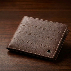 Cartera de Cuero Genuino Hecha a Mano de Estilo Simple para Hombre, Cartera Bifold de Cuero Crazy Horse - Product Image 6