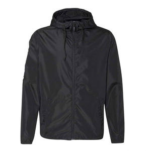 Veste coupe-vent pour homme, marque privée, logo personnalisé, coupe-vent, imperméable, à capuche, style sportif, streetwear, pour homme - Product Image 6