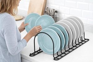 Étagère en métal en forme d'arche, type sur pied, support de rangement durable et minimaliste pour cuisine, à un seul niveau - Product Image 4