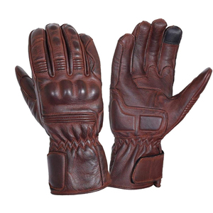 Guantes de Motociclismo de Cuero Resistentes para Invierno, Personalizados, a Prueba de Viento, Transpirables, con Logotipo Personalizado, OEM, Marca Privada - Product Image 1