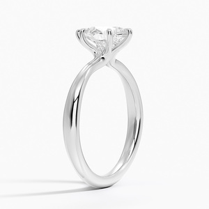 Bague BOJ 081 en argent 925, coupe poire, inspirée des motifs floraux, solitaire, diamant 2 carats, couleur D, VVS1, moissanite certifiée GRA, prix bas - Product Image 2