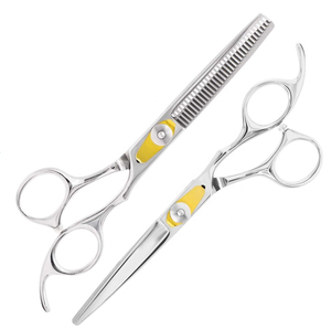 Juego de Tijeras de Barbero con Hojas de Acero Inoxidable y Punta Afilada para Corte de Cabello, Tipo Profesional - Product Image 1