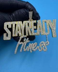 Colgante de Lujo con Letra Personalizada, Plata de Ley 925, Diamante Moissanita VVS, Colgante con Número, Letra o Logotipo, Regalos de Hip Hop - Product Image 1