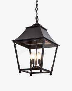 Lanterne murale en laiton de style ancien, avec finition cuivrée antique, pour usage domestique et extérieur. - Product Image 3