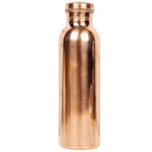 Ensemble de bouteilles d'eau en cuivre pur avec 2 verres, design imprimé en relief, boîte cadeau en velours de luxe, récipient en cuivre ayurvédique, bouteille en cuivre - Product Image 4