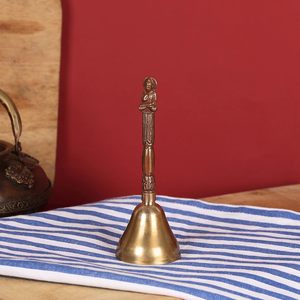 Campana Colgante de Bronce con Cadena, Campana Sólida con Sonido Profundo para Decoración - Product Image 5