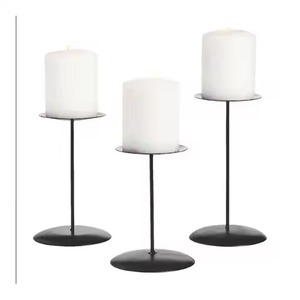 Support à bougie en métal tendance, porte-bougie décoratif, décoration moderne pour table, accent d'intérieur pour la maison - Product Image 6
