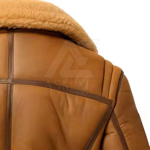 Stylish <b>Fur</b> Mens Designer Style Leather Jacket Modern Slim Fit Motorcycle Inspired Outerwear - Product Image 5