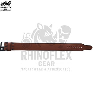 Ceinture de musculation ou de powerlifting en cuir noir véritable, style simple, disponible avec logo personnalisé pour filles - Product Image 4