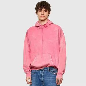 Sudadera con capucha de punto para hombre, estilo urbano, informal, de forro polar, superventas, otoño-invierno, color liso personalizado 2026 - Product Image 5