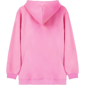 Sweat-shirt à capuche en polaire confortable pour l'hiver, uni, personnalisable, finition lisse, coupe classique, décontracté, respirant, séchage rapide, avec poche - Product Image 2