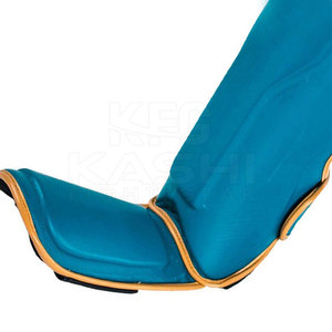 Protège-tibias en cuir PU de qualité professionnelle, légers, avec zone de couverture renforcée et doublure respirante pour la boxe (longue durée) - Product Image 6