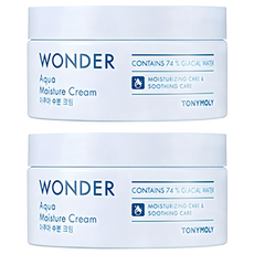Tony Moly Wonder Aqua Moisture Cream 300ml Set de 2 Piezas en Botella Resistente Precio de Descuento - Product Image 1