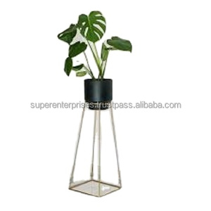 Vente en gros de fournitures de jardin Articles de maison Jardinières au sol à haute vente Pots à fleurs en laiton Plantation Balcon Petites plantes Pots Jardinières - Product Image 1