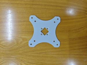 Plaque de montage en acier usinée CNC, support de précision thermolaqué pour cadre de moniteur d'équipement industriel, garantie 1 an - Product Image 2