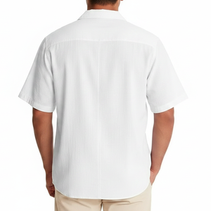 เสื้อเชิ้ตฤดูร้อนลำลองสำหรับผู้ชาย ปกคอพับ ทรงหลวม ผ้าระบายอากาศดี ขายส่ง สไตล์ทันสมัย - Product Image 6
