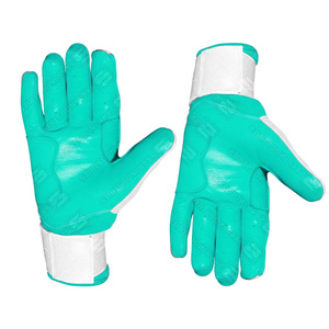 Gants de frappeur en cuir SAAR INDUSTRIES SI-BG-QN27, ambidextres, fermeture auto-agrippante, support de poignet durable, couleur personnalisable - Product Image 4