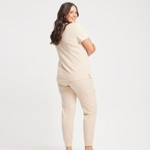 Tenues d'infirmiers pour hommes, couleur unie personnalisable, nouvelle collection, tissu épais, multi-poches, prix usine, uniformes de travail tendance - Product Image 4