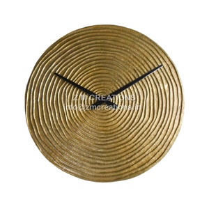 Đồng Hồ Treo Tường Thiết Kế Mới Brass Vàng Màu Tùy Chỉnh Kim Loại Thủ Công Trang Trí Văn Phòng Nhà Thạch Anh Kim Giá Cả Cạnh Tranh - Product Image 1