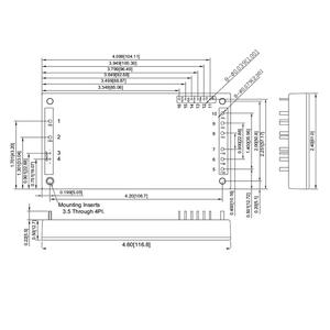 Convertidor DC-DC de 28VDC 28.5A 800W de Salida, Entrada de 18-36VDC, Lógica de Encendido/Apagado Remoto, Tipo Ladrillo Completo, Positivo - Product Image 2